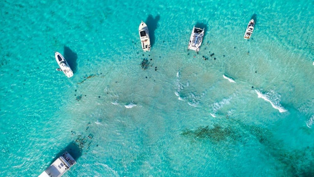 Stingray City From Above Grand Cayman Cayman Islands