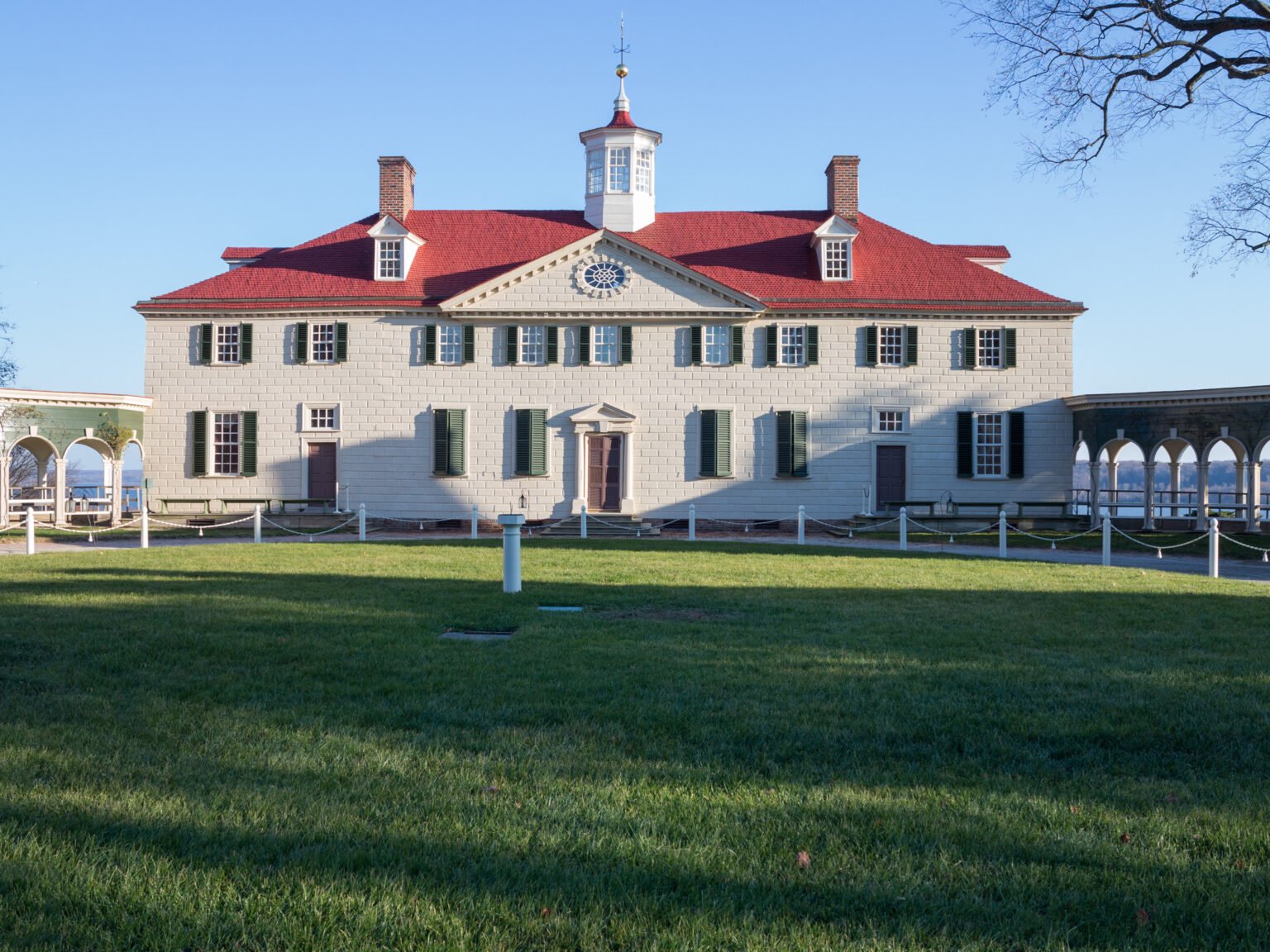 President George Washington Home At Mount Vernon In Virginia