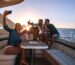 Women taking Selfie while travelling in a cruise