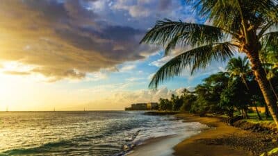 Hawaii Sunset In Maui On The Beach