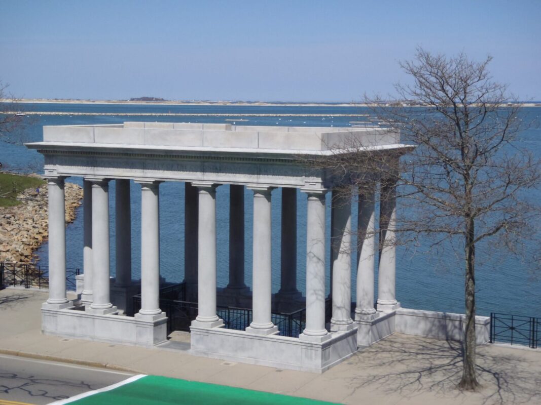 Portico around Plymouth rock- Plymouth, Massachusetts