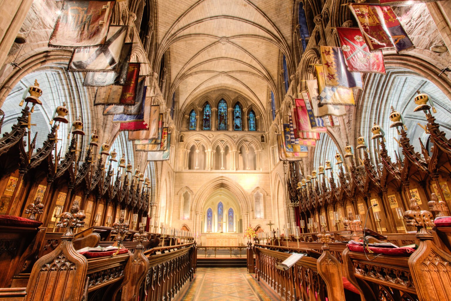 Interior of St. Patrick’s cathedral.