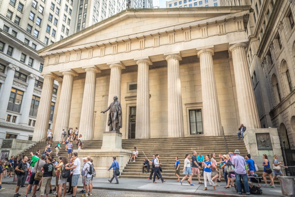 Federal Hall was the site of George Washington’s inauguration as the first President of USA.