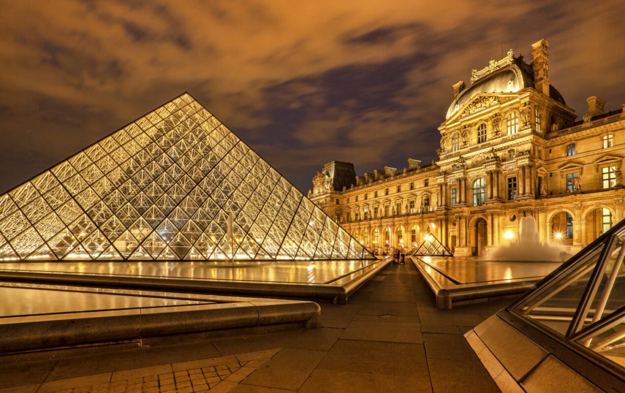 Louvre museum is one of the world’s largest museums with more than 8 million visitors each year.