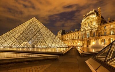 Louvre museum is one of the world’s largest museums with more than 8 million visitors each year.