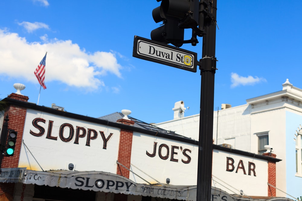 KEY WEST, FLORIDA The famous Sloppy Joe's Bar on Duval Street where American author and journalist Ernest Hemingway frequently attended.