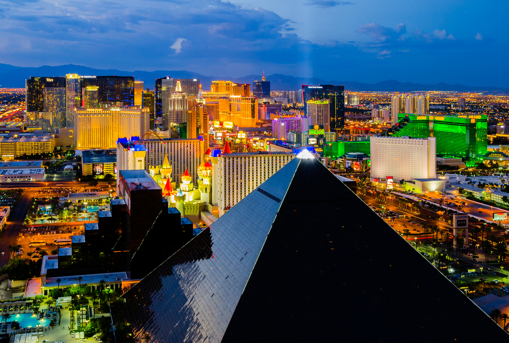 Las Vegas - August 13: An Aerial View Of Las