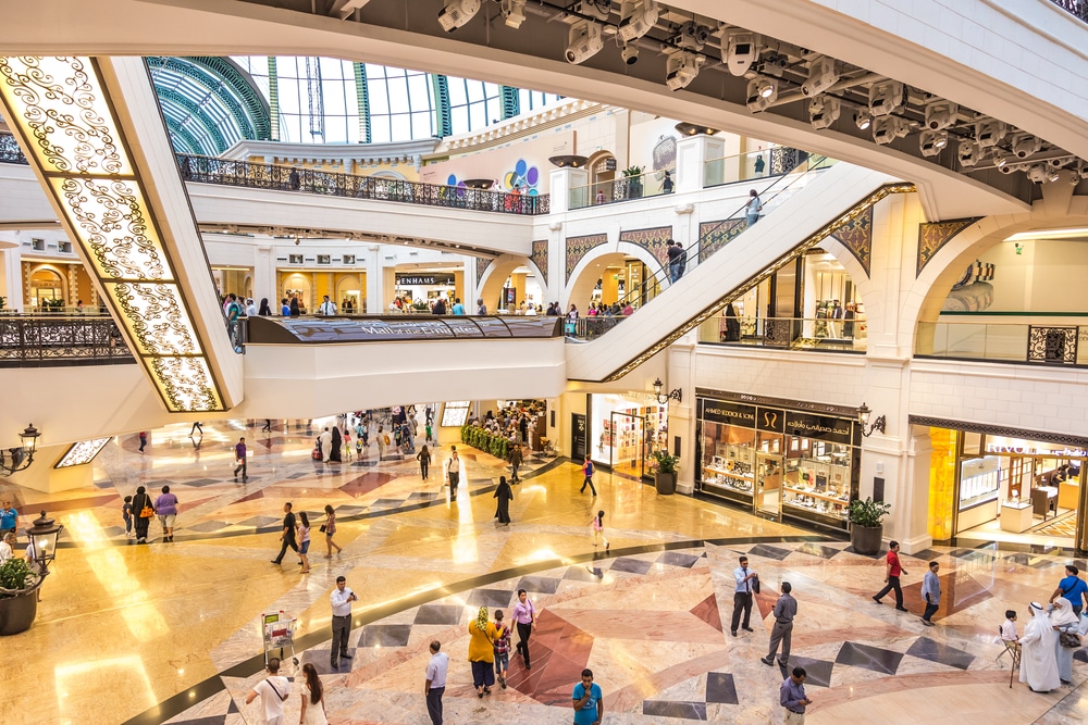 Shoppers at Mall of the Emirates