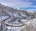 Mountain Winter in New Park city