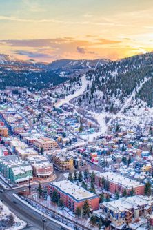 Park,City,,Utah,,Usa,Downtown,Skyline,Aerial.